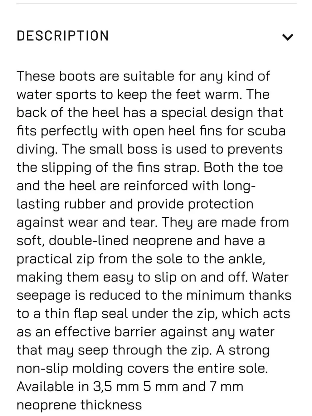Cressi Isla 5mm Men's Black Neoprene Dive Boots
